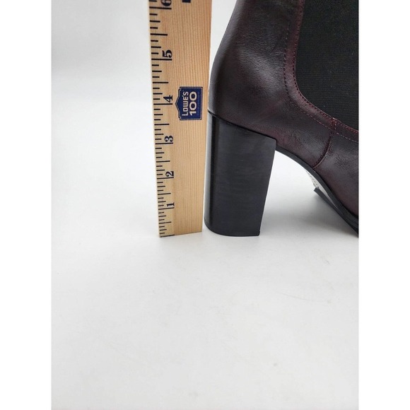 Paige Natasha Bootie Wine Leather Heel Ankle Women's Size 8.5 New Boot P… - Picture 9 of 14